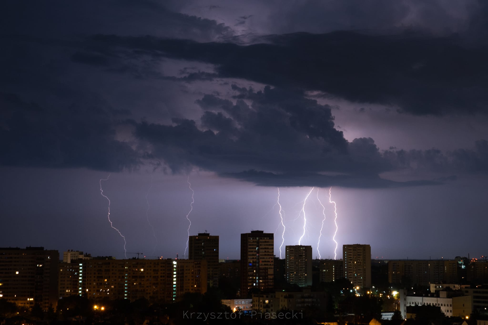 Burza nad Warszawą. Fot. Krzysztof Piasecki | IMGW-PIB