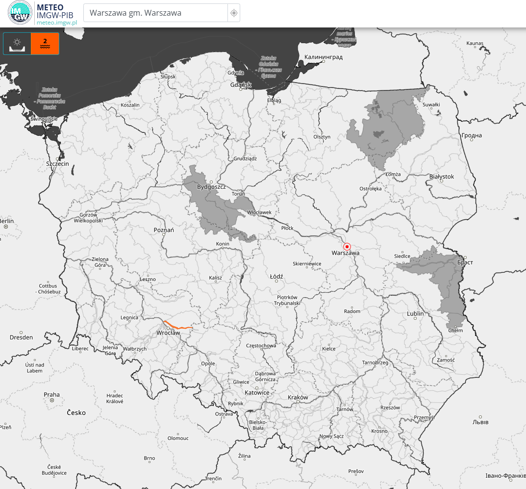 Ostrzeżenia hydrologiczne na dzień 05.12.2024 r.