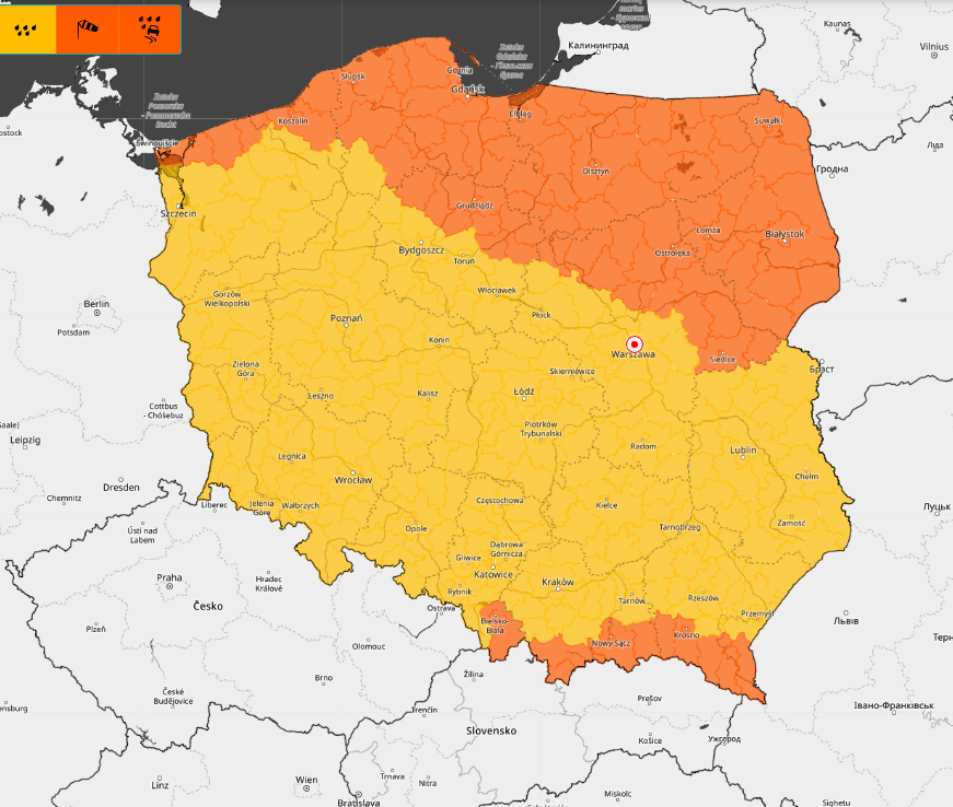 ostrzeżenia meteorologiczne