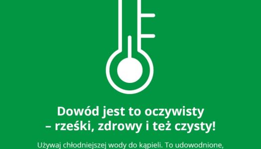 Dekalog IMGW-PIB - Oszczędzamy wodę: Obniż temperaturę