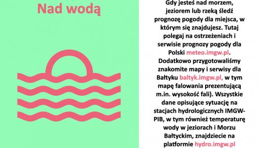 Dekalog wakacyjny IMGW-PIB: Nad wodą