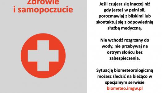 Dekalog wakacyjny IMGW-PIB: Zdrowie i samopoczucie