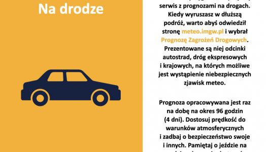 Dekalog wakacyjny IMGW-PIB: Na drodze