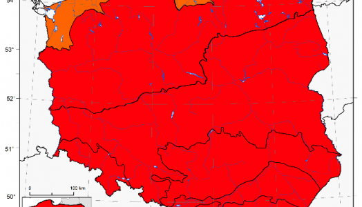 Mapa - podsumowanie termiczne stycznia 2023 | IMGW-PIB