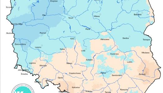 Prognoza wartości maksymalnej temperatury powietrza w dniu 23 marca 2023 roku na tle warunków wieloletnich (1991-2020)