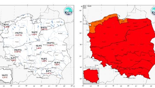 Charakterystyka wybranych elementów klimatu w Polsce w 2023 roku – podsumowanie 