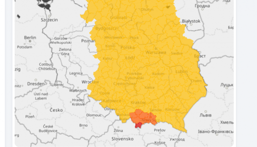 IMGW-PIB unowocześnił system map z ostrzeżeniami meteorologicznymi i hydrologicznymi dla Polski