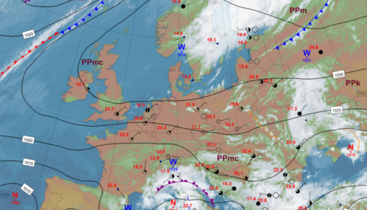 Prognozowana sytuacja meteorologiczna i hydrologiczna. Termin opracowania: 18.09.2024 godz. 22:00