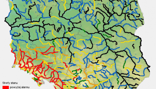 Komunikat IMGW-PIB o aktualnej i prognozowanej sytuacji synoptycznej i hydrologicznej