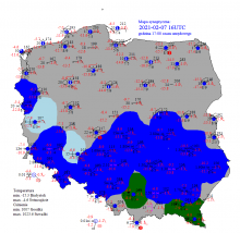 Śnieg i opad marznacy na południu kraju