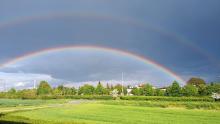 Podwójna tęcza nad Kaliszem, 23.05.2021 r. | Fot. Adam Woźniak, IMGW-PIB Kalisz