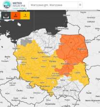 Aktualnie obowiązujące ostrzeżenia hydrologiczne 1 i 2 stopnia (stan na 24.06.2021 r. godz 9:40)