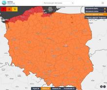 Prognoza zagrożeń meteorologicznych 2° i 3° na sobotę 29.01.2022