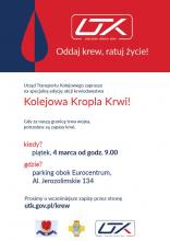 Plakat "Kolejowa kropla krwi"