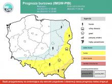 IMGW-PIB: Silne burze na południowym wschodzie Polski