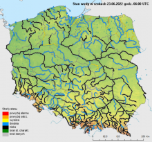 IMGW-PIB: Prognoza meteorologiczna i szczegółowa prognoza hydrologiczna na kolejne 7 dni (24-30 czerwca 2022 r.)