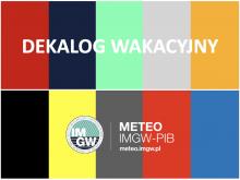 DEKALOG WAKACYJNY IMGW-PIB