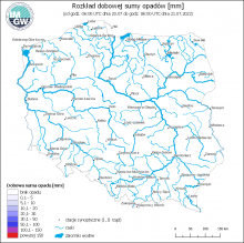 Brak opadu na stacjach w Polsce