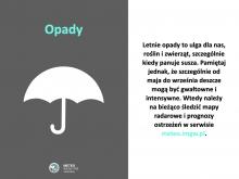 Dekalog wakacyjny IMGW-PIB: Opady