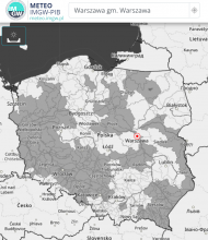 Aktualny stan ostrzeżeń przed suszą hydrologiczną (03.08.2022 r.) | https://meteo.imgw.pl/