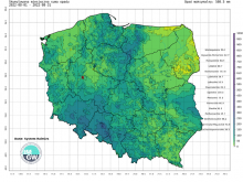Suma skumulowanego opadu w sierpniu 2022