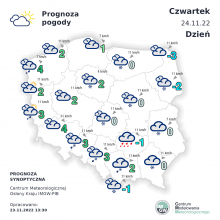 IMGW-PIB: Niebezpieczne warunki pogodowe w Polsce: śnieg, opady marznące i ślisko na drogach