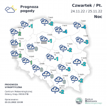 IMGW-PIB: Niebezpieczne warunki pogodowe w Polsce: śnieg, opady marznące i ślisko na drogach