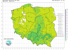 Suma skumulowanego opadu od początku grudnia 2022 r.