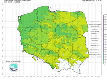 Suma skumulowanego opadu od początku stycznia 2023.