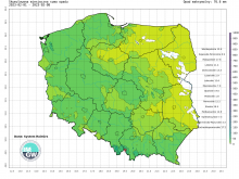 Suma skumulowanego opadu od początku lutego 2023.