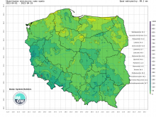 Suma skumulowanego opadu od początku kwietnia 2023 r.