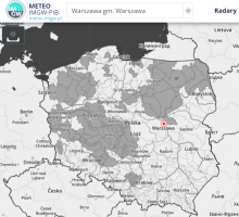 Ostrzeżenia przed suszą hydrologiczną (kolor szary) 06.07.2023 r.