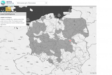 Ostrzeżenia przed suszą hydrologiczną (kolor szary) 20.07.2023 r.