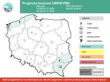 Prognoza burzowa IMGW-PIB na 27.07.2023 r.